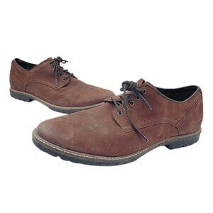 Cole Haan Nathan Plain Toe Men's Oxford Lace Up Casual Shoe C30634 Brown 11.5M